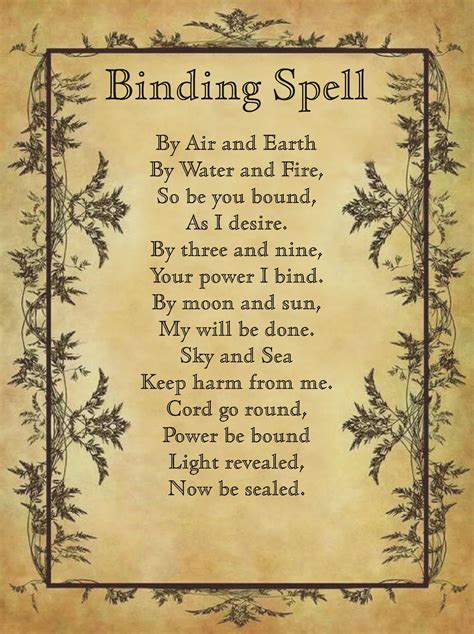 How To Do A Binding Spell Feehan Phylicia