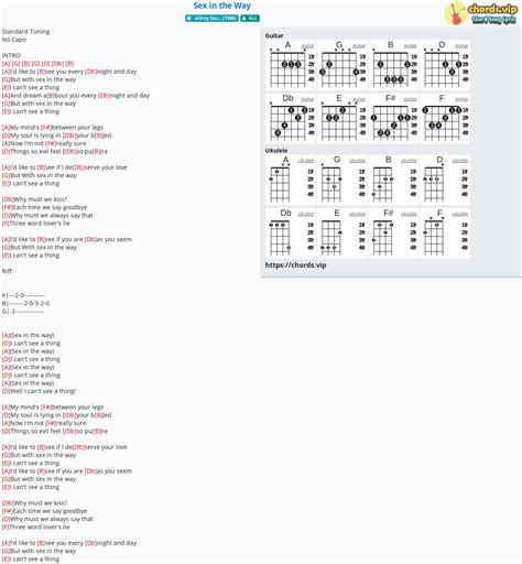 Chord Sex In The Way All Tab Song Lyric Sheet Guitar Ukulele
