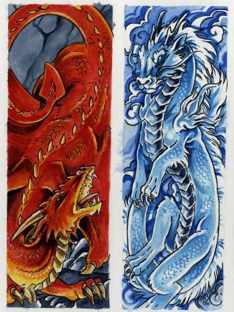 Dragon Bookmarks Set B By Hbruton On Deviantart