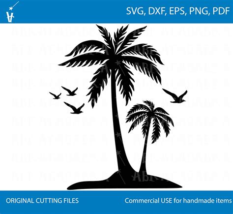 Palm Tree Svg Files For Cricut Palm Tree Dxf Palm Tree Clipart Cut