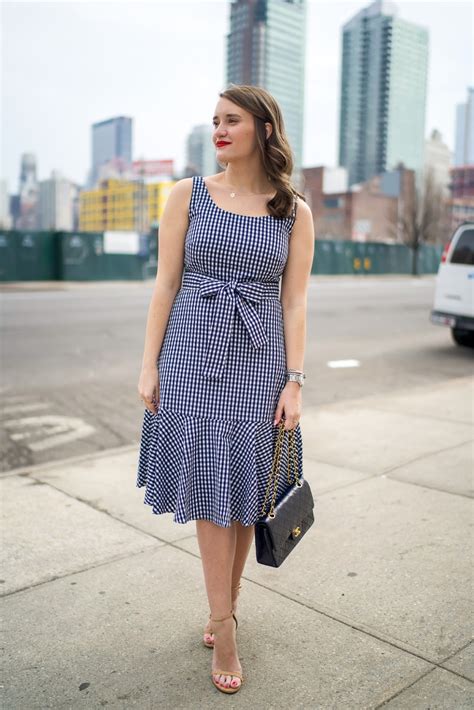 Gingham Midi Dress Connecticut Fashion And Lifestyle Blog Covering The Bases