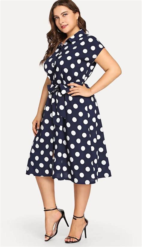 So Cute Plus Size Polka Dot Dress Plussize Plus Size Fashion Polka