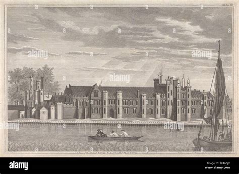 James Basire 1769â€ 1822 British A View Of The Ancient Royal Palace