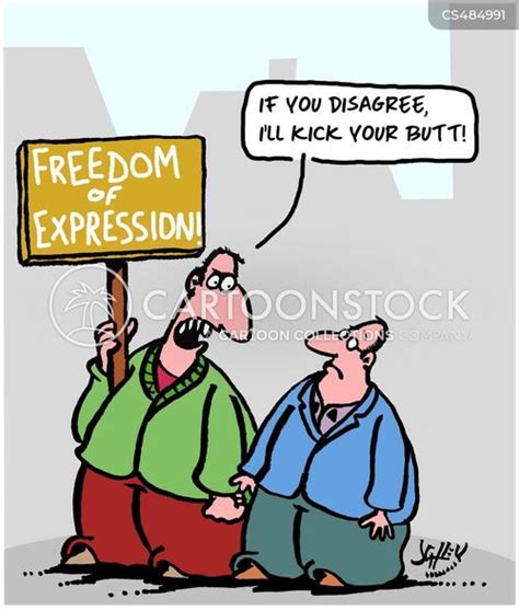 freedom of expression cartoons and comics funny pictures from cartoonstock