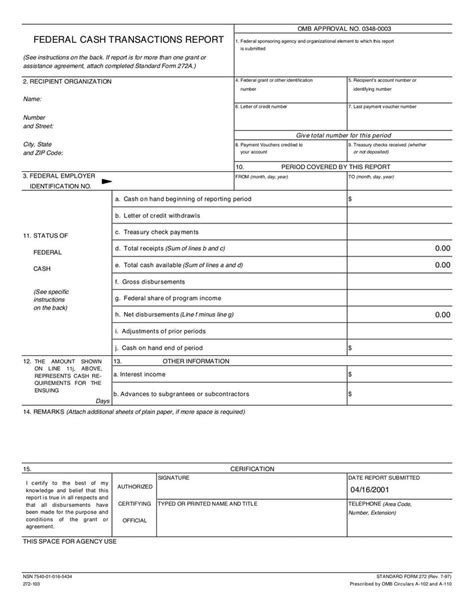Standard Form 272 Fill And Sign Online With Lumin