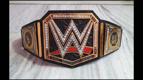 How To Make Wwe Championship Belt At Home Wwe World Title Making At
