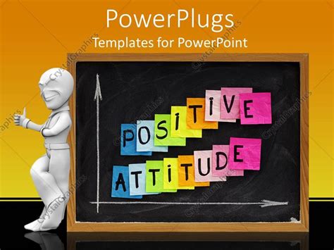 Powerpoint Template Colorful Sticky Notes With Positive Attitude