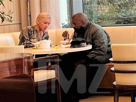 Kanye West Dines With Mystery Blonde At Swanky Hotel In Beverly Hills