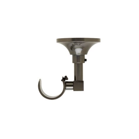 In the instance where curtain track needs to be suspended from the ceiling, use ceiling support cubicle curtain brackets. Standard Polished Nickel Ceiling Curtain Rod Bracket for 3 ...