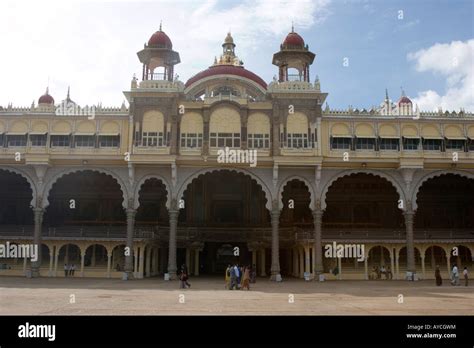 Indo Saracenic Architecture Of The Royal Palace Of Mysore In India