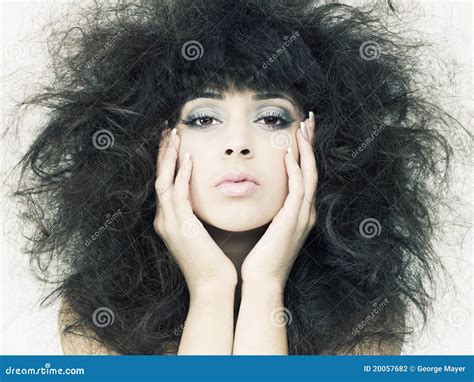 Beautiful Woman With Magnificent Hair Stock Photo Image Of Glamour