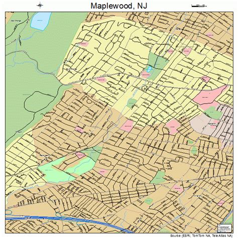 Maplewood New Jersey Street Map 3443830