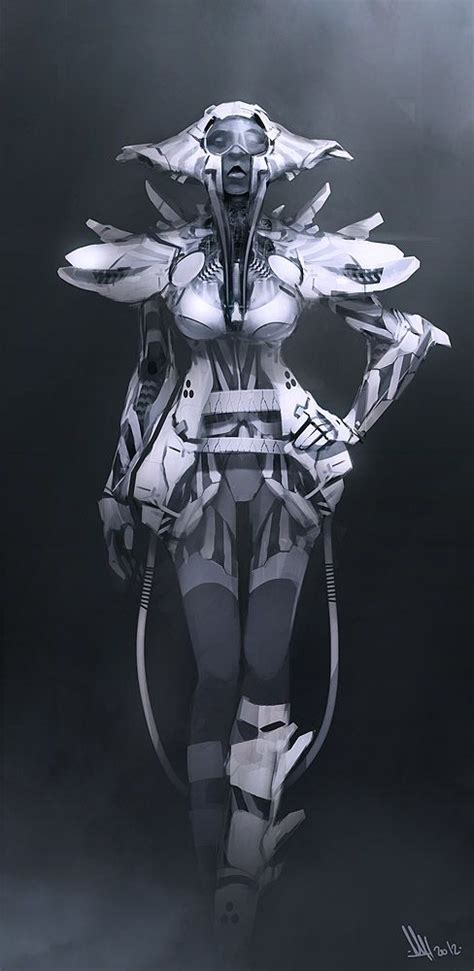 Space Fashion By ~matlatart Cyberpunk Robot Girl Cyborg Futuristic