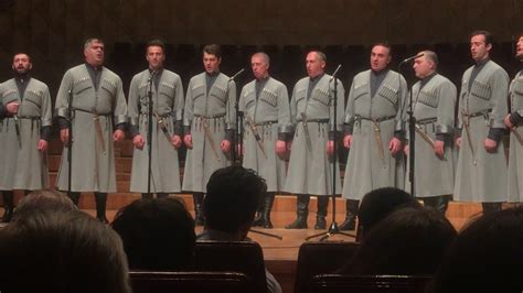Rustavi Ensemble Performance Of Georgian Polyphonic Singing Youtube