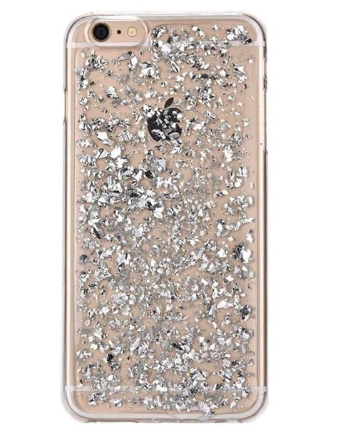 Silver Foil Leaves Case Sparkly Phone Cases Sparkle Phone Case