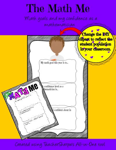 Have Your Students Use This Template The Math Me To Set Their Math