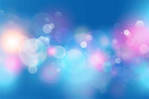 Premium Vector Bokeh Background With Sparkles Of Dust In Cold Colours