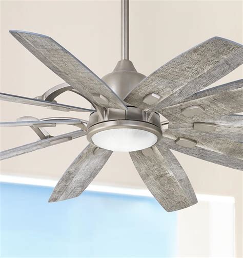The dip switches on both the remote and receiver are set the same. Ceiling Fans | 65" Minka Aire Barn Smart Fan Nickel LED ...