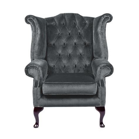 Grey Velvet Wingback Chair Hire Wing Back Chairs