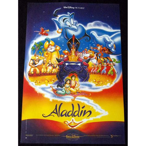 Aladdin Affiche De Film X Bleue Walt Disney Classic