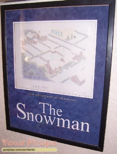 The Snowman Screen Used Animation Cel Original Movie Prop
