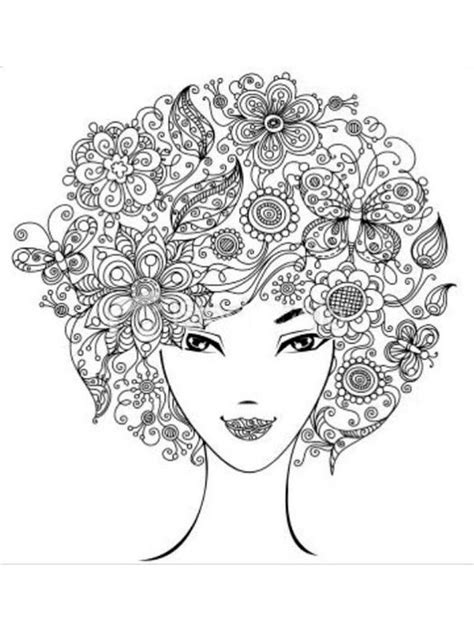 Coloring pages outline of flowers for colouring magical dawn. Anti-Stress coloring pages for adults. Free Printable Anti ...