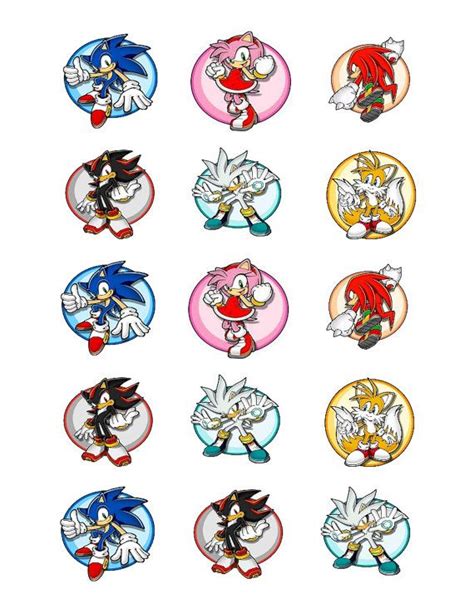 Personajes De Sonic Para Imprimir Mochos