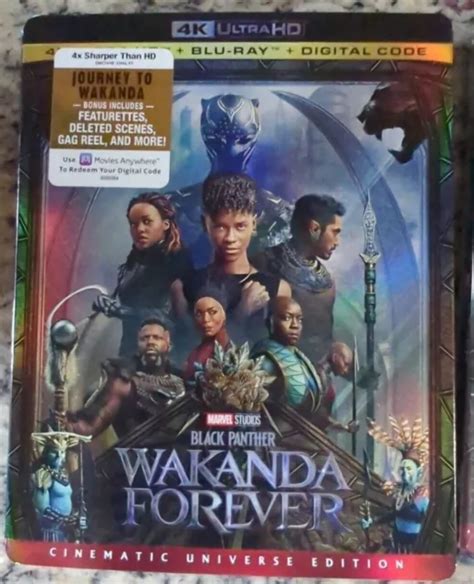 Black Panther Wakanda Forever Cinematic Universe Edition 4kblu Ray