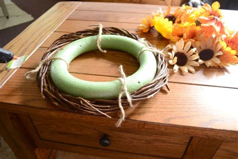 Five Step Diy Dollar Store Fall Wreath North Country Nest