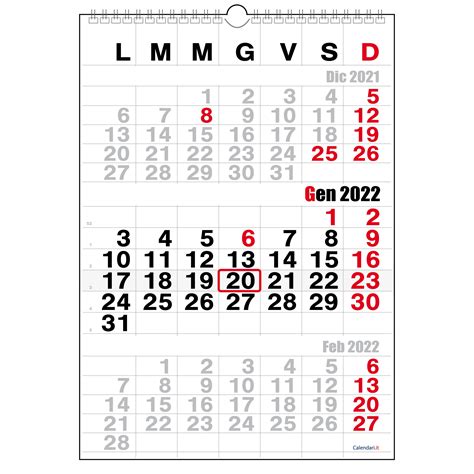 Calendario 2022 Con Festivit 224 Lavorative Calendario Lunare