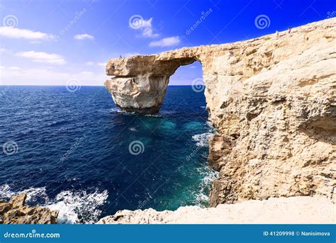 Azure Window En Gozo Malta Enrarece El Puente Foto De Archivo Imagen