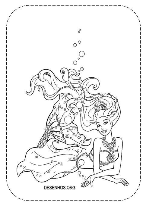 Desenho De Barbie Sereia Surfando Para Colorir Tudodesenhos Porn Sex