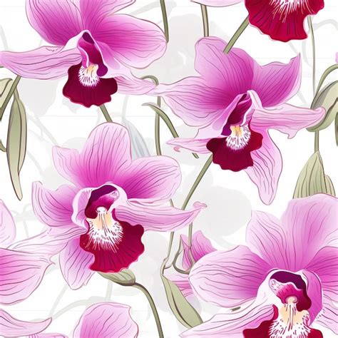 Premium Ai Image Orchid Elegance Floral Art