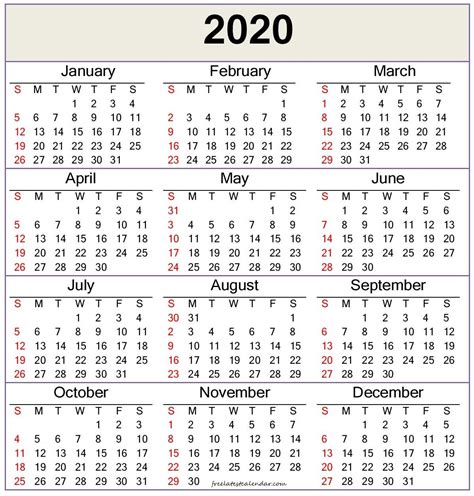 Calendar Word 2020 Microsoft Word Monthly Example Cal