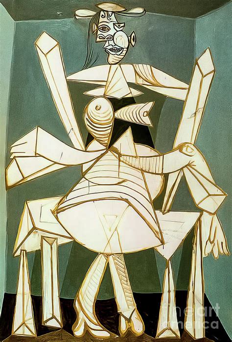 Woman In An Armchair I By Pablo Picasso 1941 Painting By Pablo Picasso