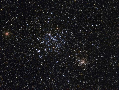 M35 And Ngc 2158 Open Clusters In Gemini