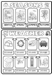 > four seasons coloring page. 9 Best Images of Free Printable Kindergarten Weather ...