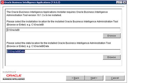 Installing And Setting Up Oracle Business Intelligence Applications