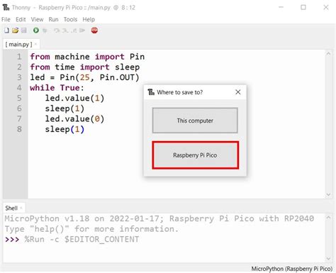 Getting Started With Raspberry Pi Pico Using Thonny IDE