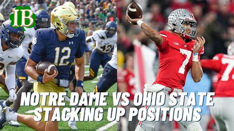 Notre Dame Vs Ohio State Stacking Them Up Position By Position Youtube