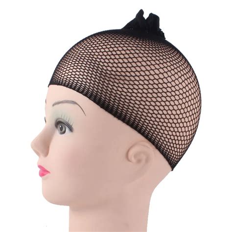 10 PCS Lot Black Stretchable Elastic Hair Nets Snood Wig Cap Cool Mesh