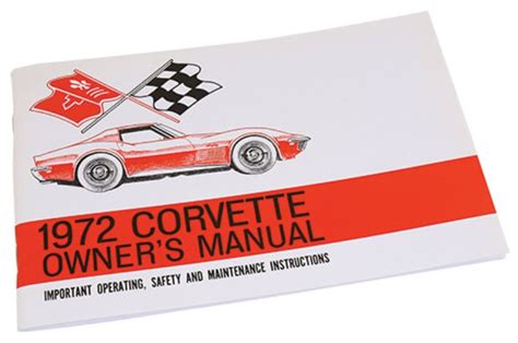 Owners Manual Corvette Shop Books And Manuals At Northern Corvette