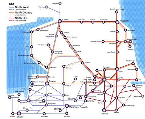 Route Northern Rail Map Northern Rail Network Map Northern Hilang My