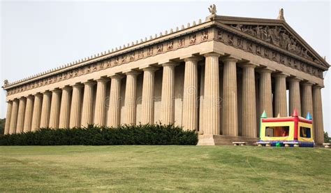 Beautiful Parthenon In Centennial Park In Nashville Tennessee With An