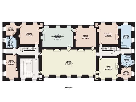 Georgian Mansion Floor Plan