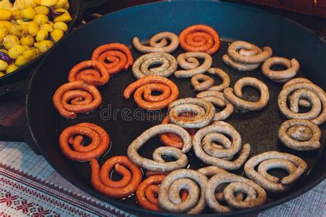 Bavarian Veal Sausage Breakfast With Sausages Soft Pretzel And Mild