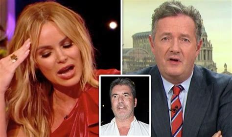 Amanda Holden Bgt Judge Shocks Piers Morgan With Racy Simon Cowell Bombshell Celebrity News