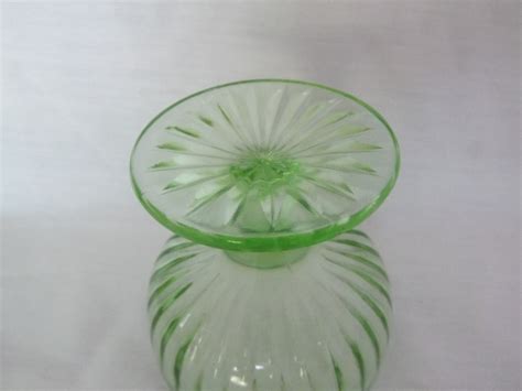 Vintage Hazel Atlas Green Glass Sherbet Dessert Bowl Dish Etsy