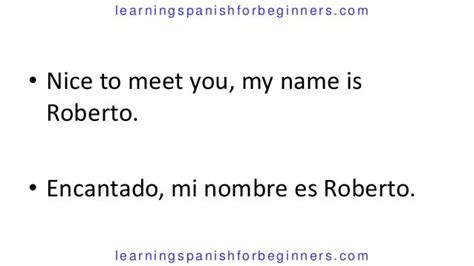 How Do You Say My Name In Spanish
