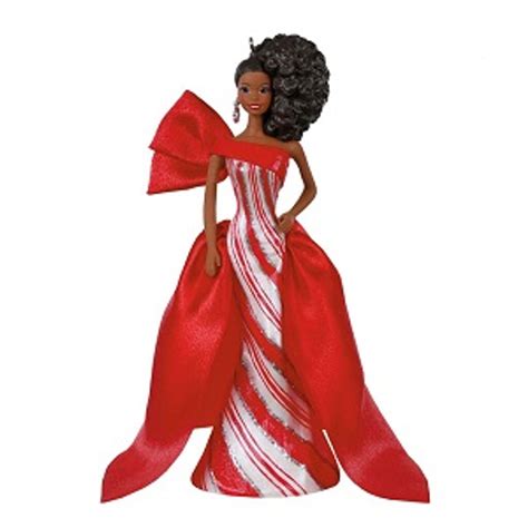 2019 barbie holiday barbie african american hallmark ornament